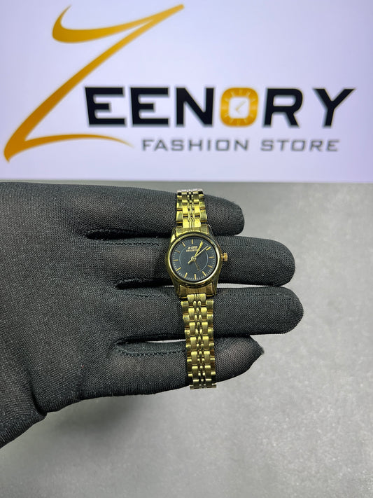 A-one Gold-Tone Ladies Classic Watch