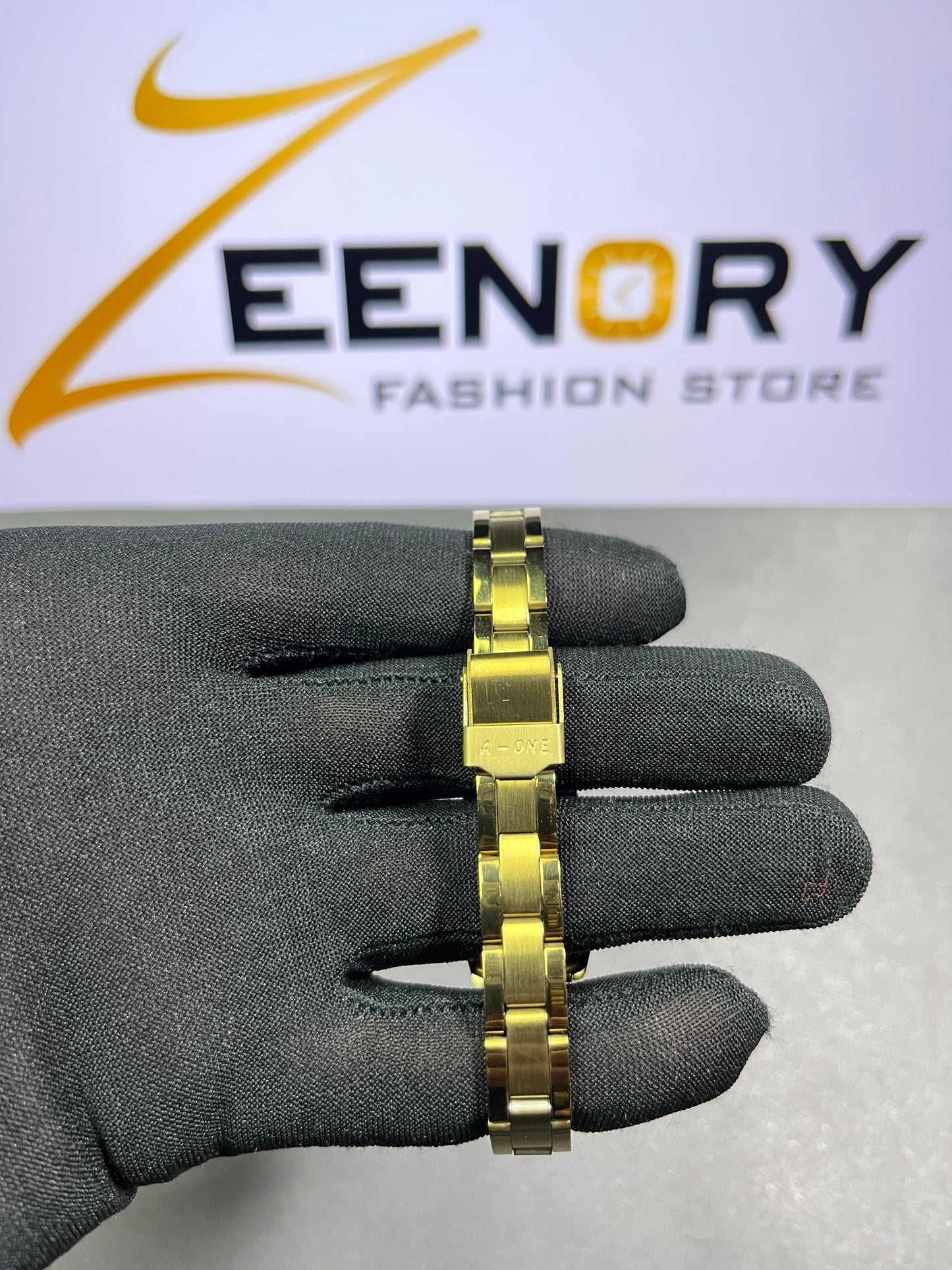 A-one Gold-Tone Ladies Classic Watch