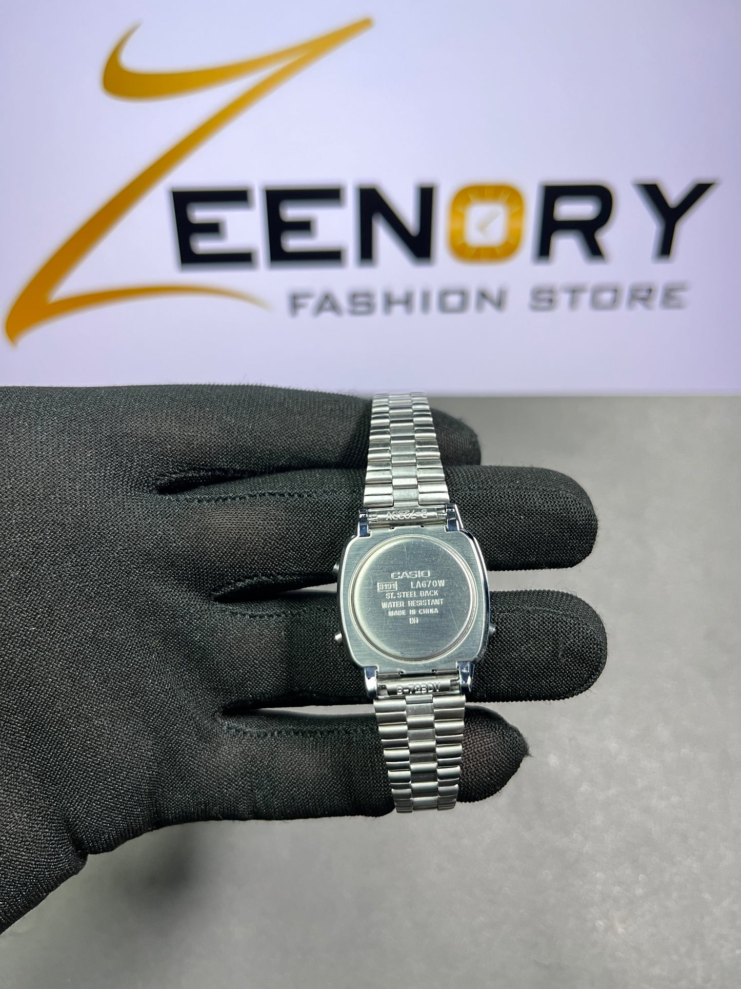 Casio LA670W Digital Stainless Steel Watch