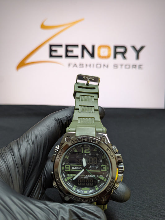 CASIO Dual Display Military Sports Watch