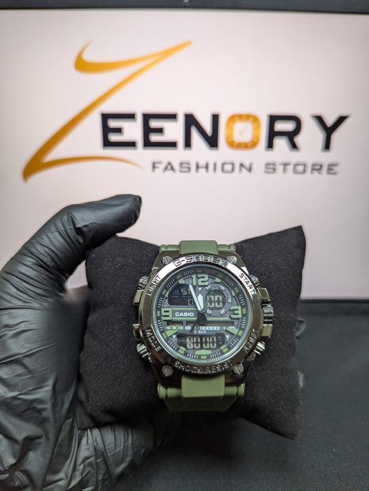 CASIO Dual Display Military Sports Watch
