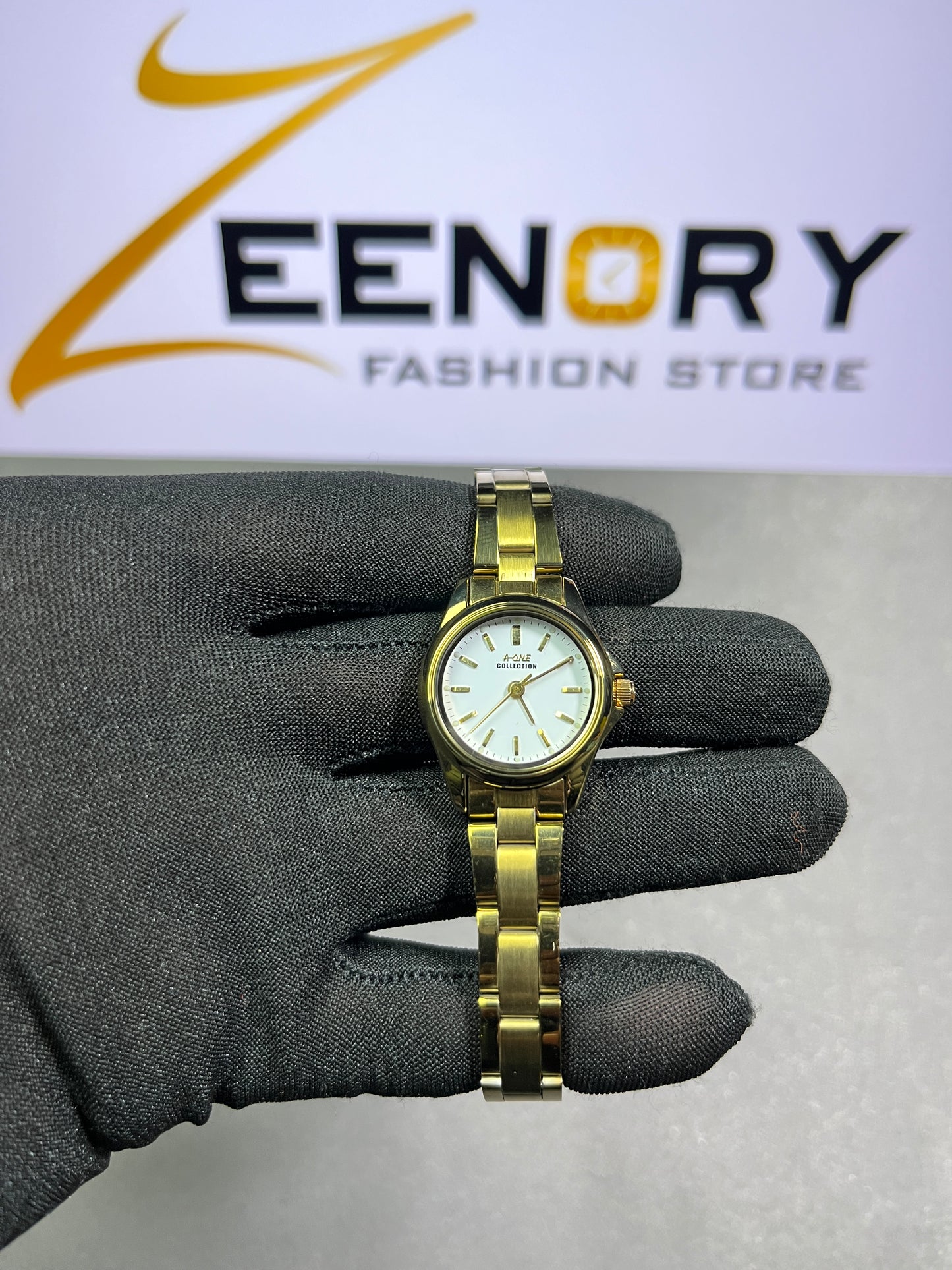 A-one Gold-Tone Ladies Classic Watch