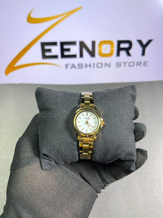 A-one Gold-Tone Ladies Classic Watch