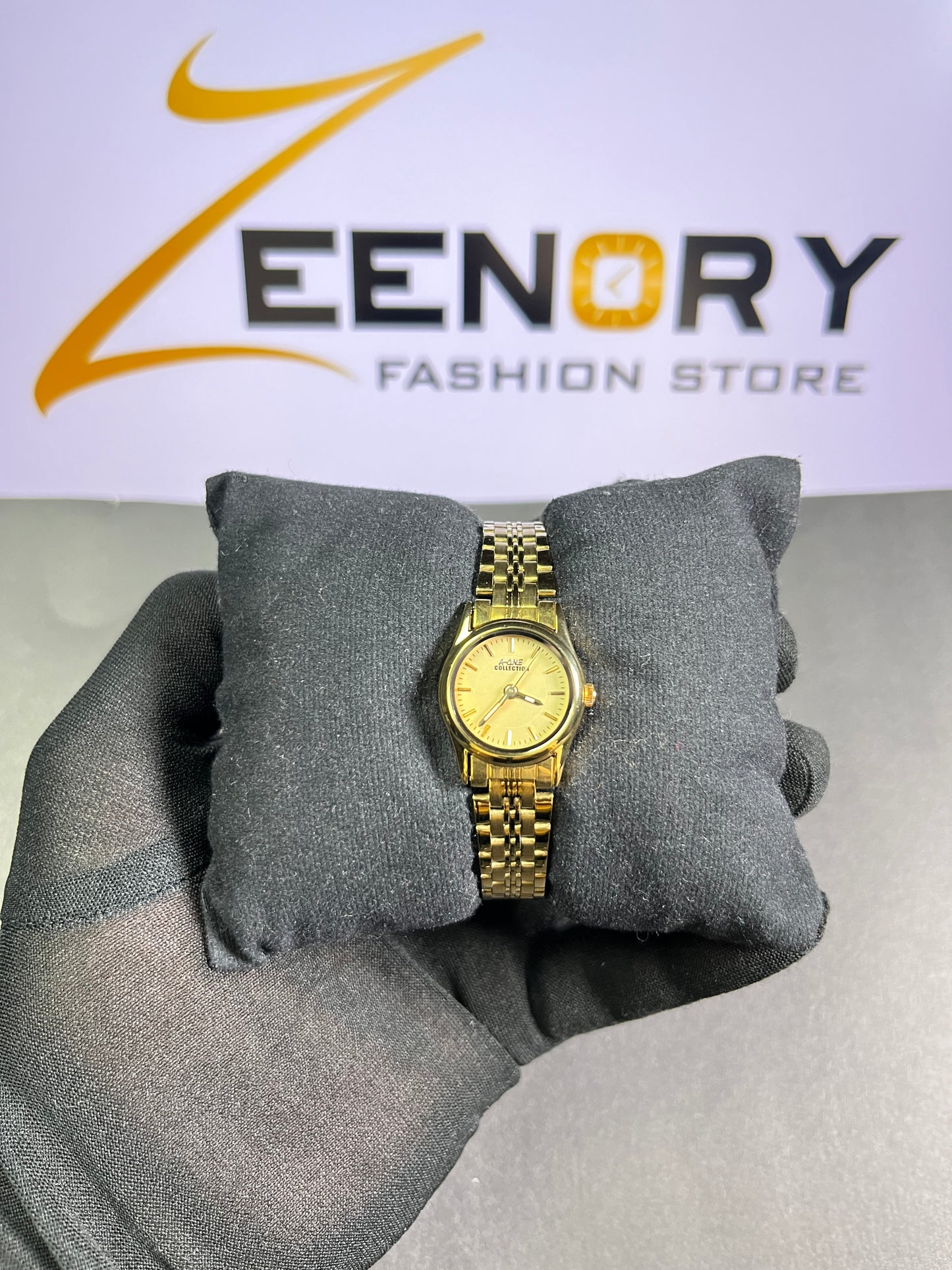 A-one Gold-Tone Ladies Classic Watch