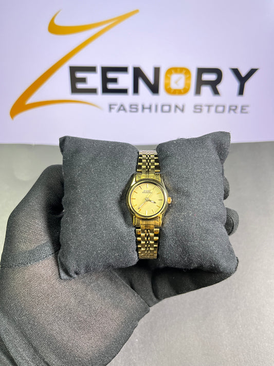 A-one Gold-Tone Ladies Classic Watch