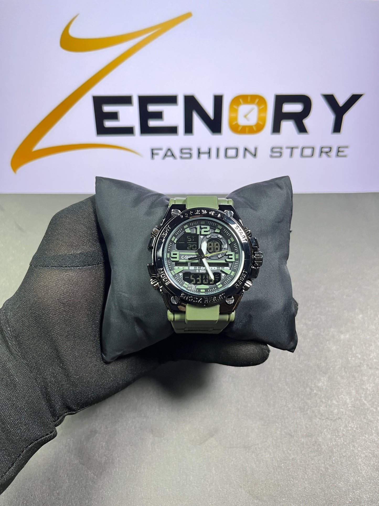 Dual Display Military Sports Watch