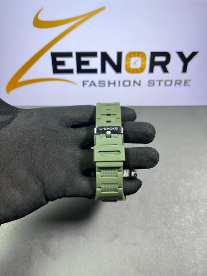 Dual Display Military Sports Watch