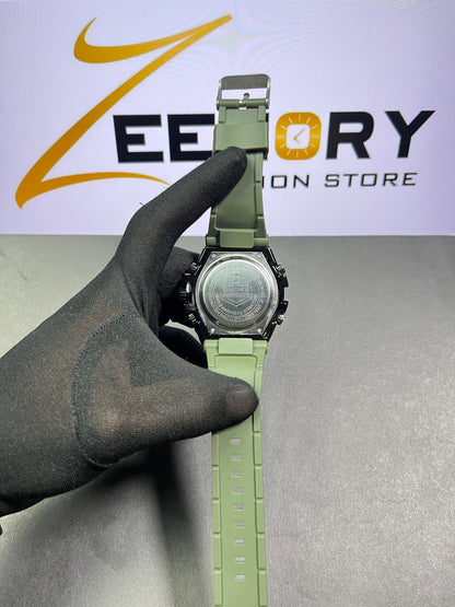 Dual Display Military Sports Watch