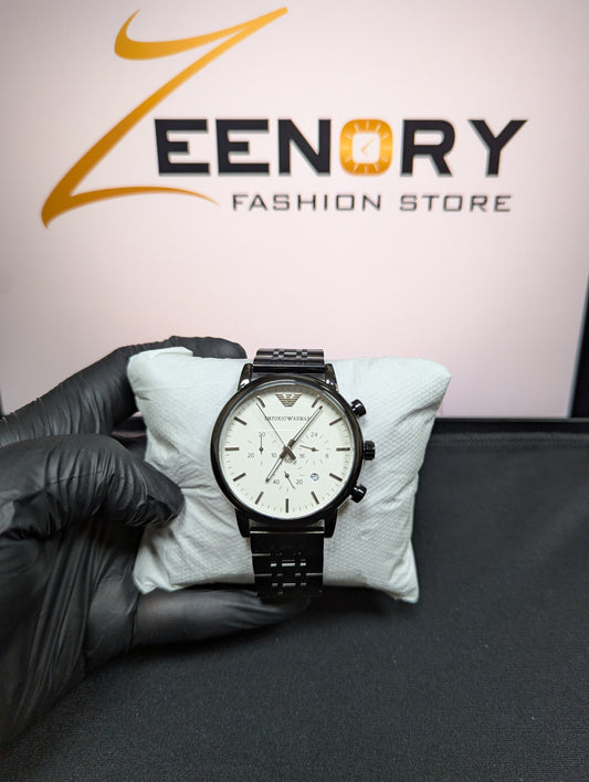 Emporio Armani Classic Black Chronograph Watch