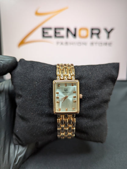 TRUE WORTH Rectangular Dial Watch