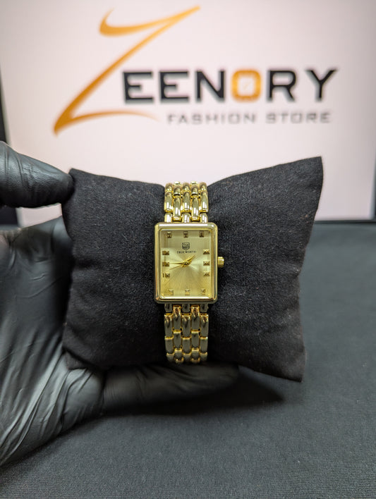 TRUE WORTH Rectangular Dial Watch